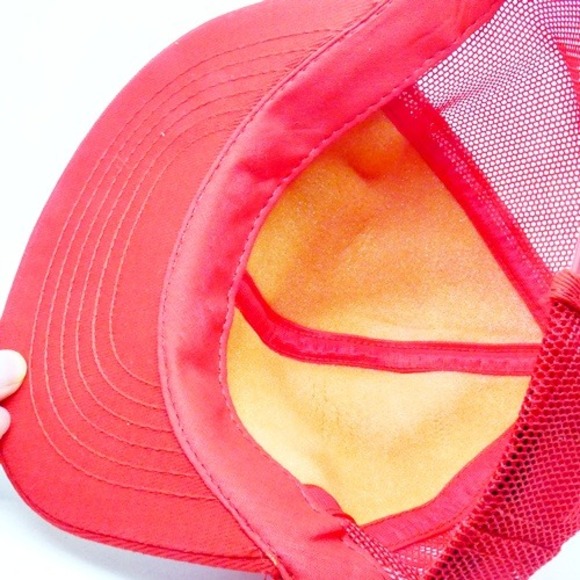 Vintage Red Firestone Snapback Hat Embroidered Bridgestone NEW Made In USA - Picture 6 of 7